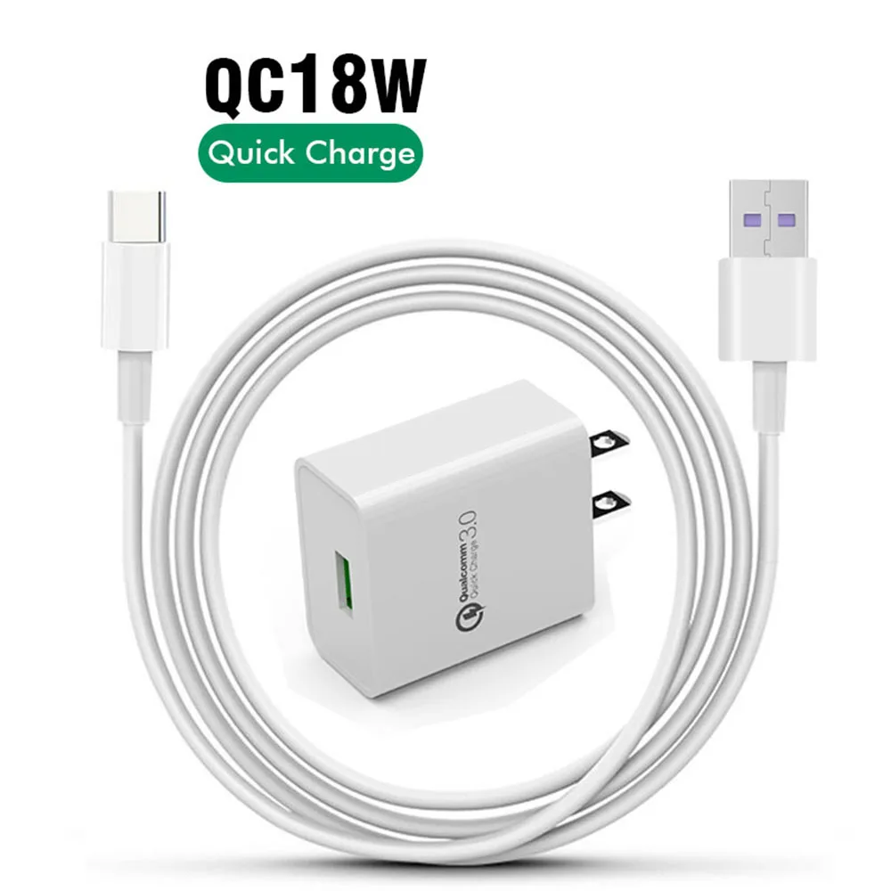 

Best Selling High Speed Usb Charger Qc3.0 Quick Charging Chargers With Cables super Fast Charger Adapter, White / black