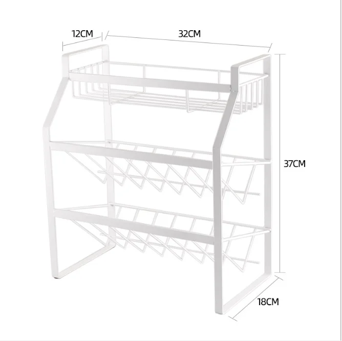 

Multifunctional kitchen shelf supplies storage rack countertop seasoning rack