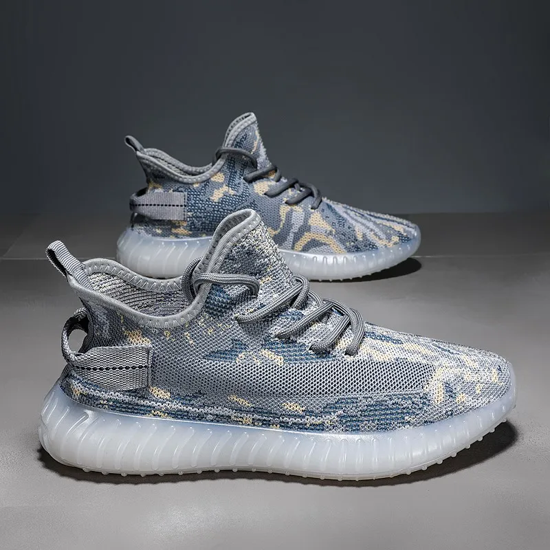 

Manufacturer discount price sewing yeezies outdoor man sport shoes black running shoe men's for boys