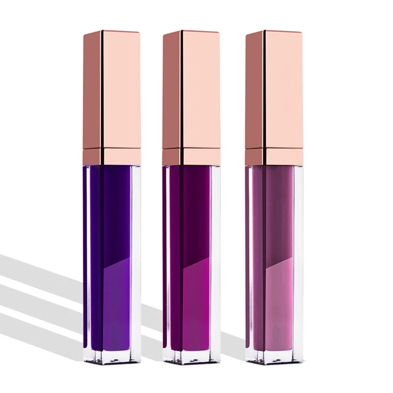 

Wholesale Custom Matte Lipstick Liquid WIth Rose Gold Tube Private Label