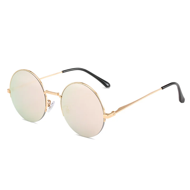 

Jiuling eyewear 2022 Latest Classic fashion round metal sunglasses unisex custom logo Coated steampunk style sunglasses, Mix color or custom colors