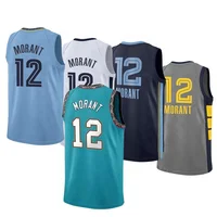 

Custom Embroidered Men's #12 Ja Morant Basketball Jerseys/uniforms