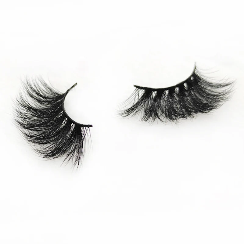 

Wholesale Private Label 100% Real Siberian Natural Fluffy Wispy Mink Fur Hand Made 5D Mink Eyelashes, Natural black