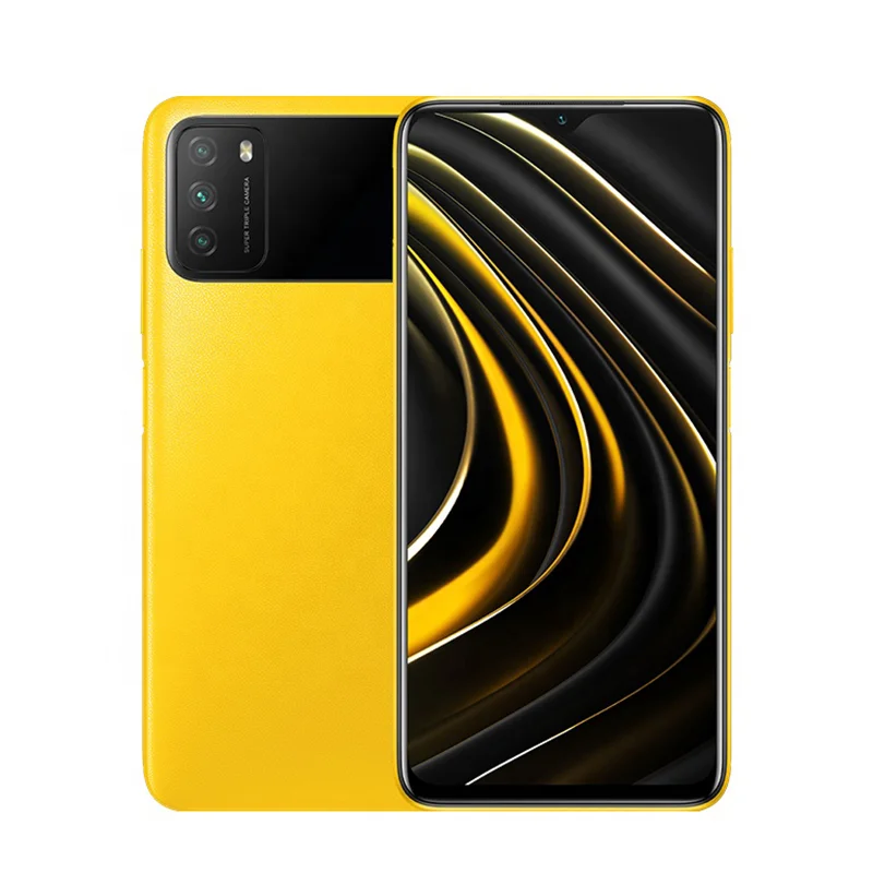 

Global Version Xiaomi POCO M3 4GB 128GB Octa Core 6000mAh 48MP Camera 6.53" FHD+ DotDrop Display Android Smartphone, Blue\yellow\black