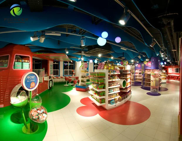 

Lovely Sweet Shop Interior Decoration Candy Store Accessories Counter Display Furniture for sale, Customized color