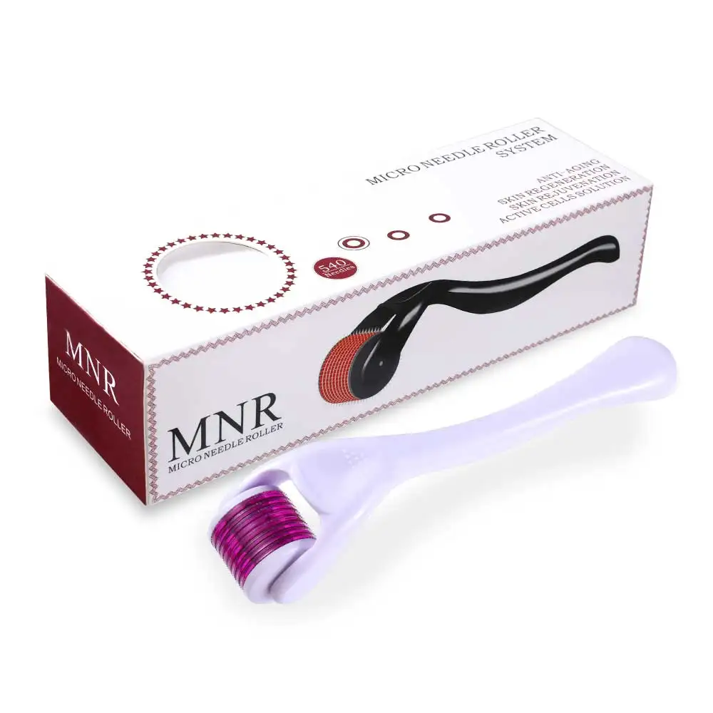 

Private Label Manual Home Beauty Tools Microneedle Derma Roller 540 Micro Needles Microneedling Roller Skincare Rodillo Facial