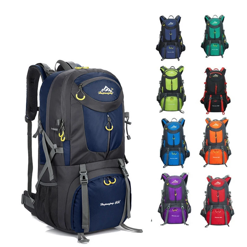 

Y0047 Wholesale New Designer Colorful Canvas Cheap Outdoor Camping 50l 60l Hiking Backpack