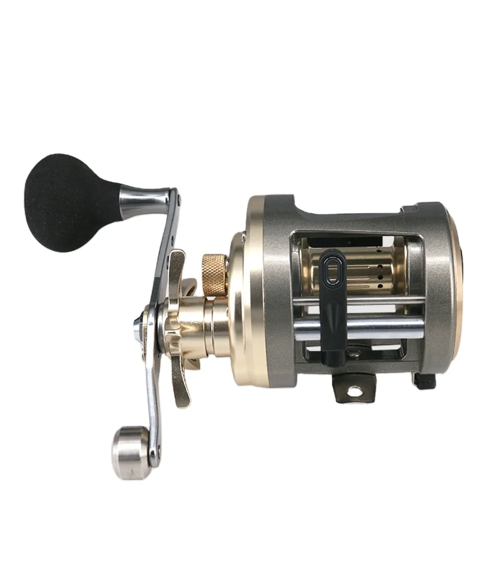 

2021 New arrival 200 300 MAX Drag 10KG full metal big game saltwater sufcasting trolling reel, Gold (as picture)