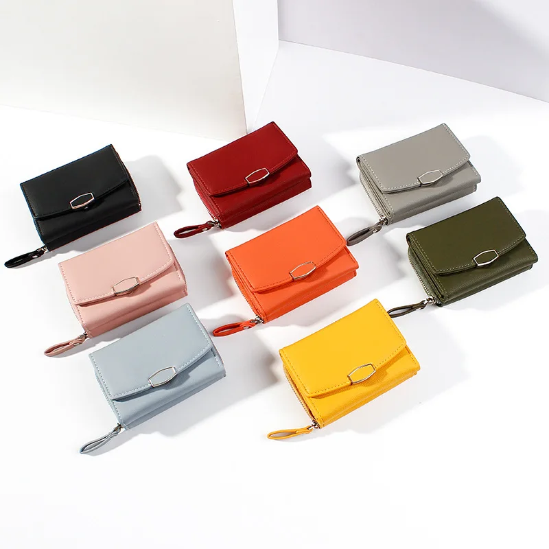 

Wholesale New Style Women Zipper Coin Pouch Cute girls wallet mini purse Card Holder, Customized