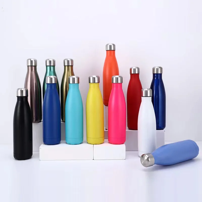 

Eco-friendly cola bottles 304 Stainless Steel Insulated Water Bottle Vacuum Double Walled Sports Water Bottle with lid, Based pantone color number