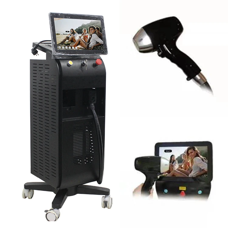 

2022 professional 755 1064 808nm Triple Wavelength Diode Laser 808nm Hair Removal Laser Machine