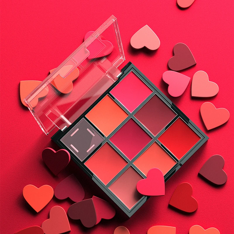 

OEM ODM Lip Cream Gel Makeup Mat lipstick (new) Private Label Customized 9 Colors Pro Lipstick pallete Matte Lipstick Set