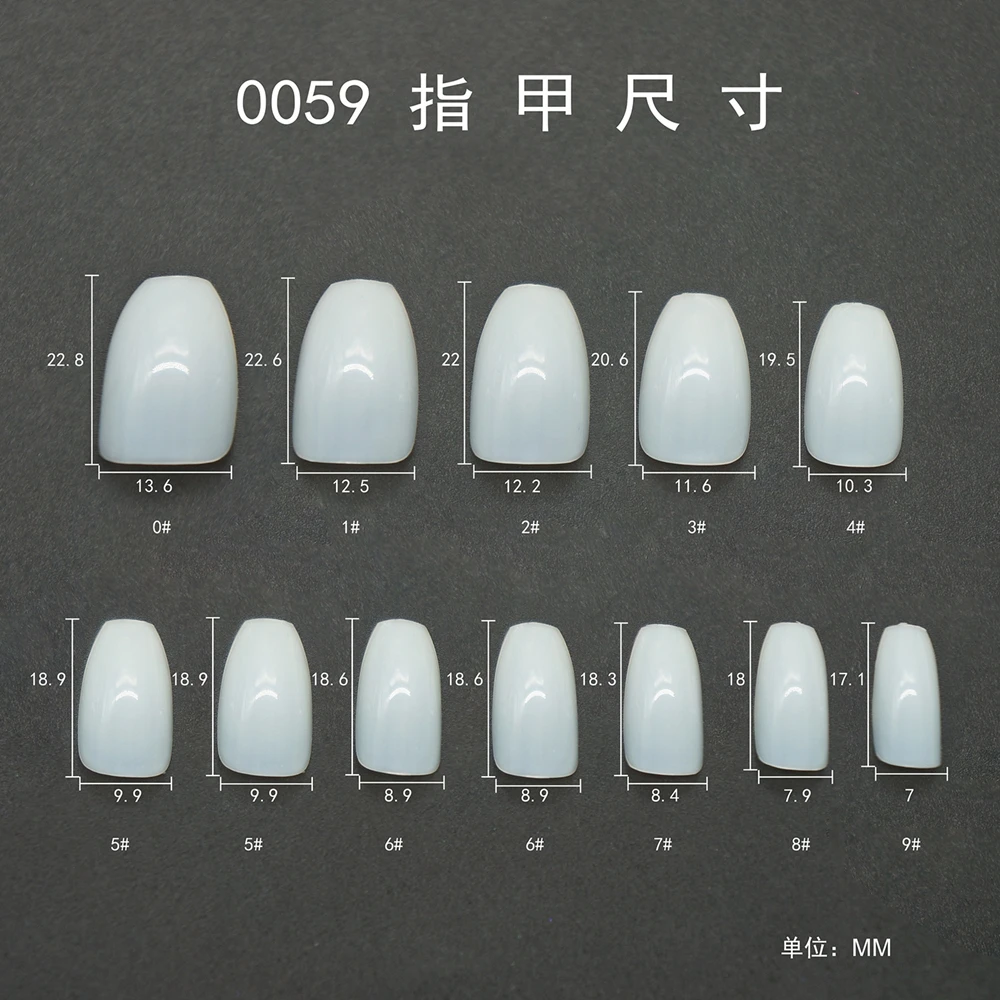 

500pcs/set Ballerina natural color reusable press on nails false nails from china