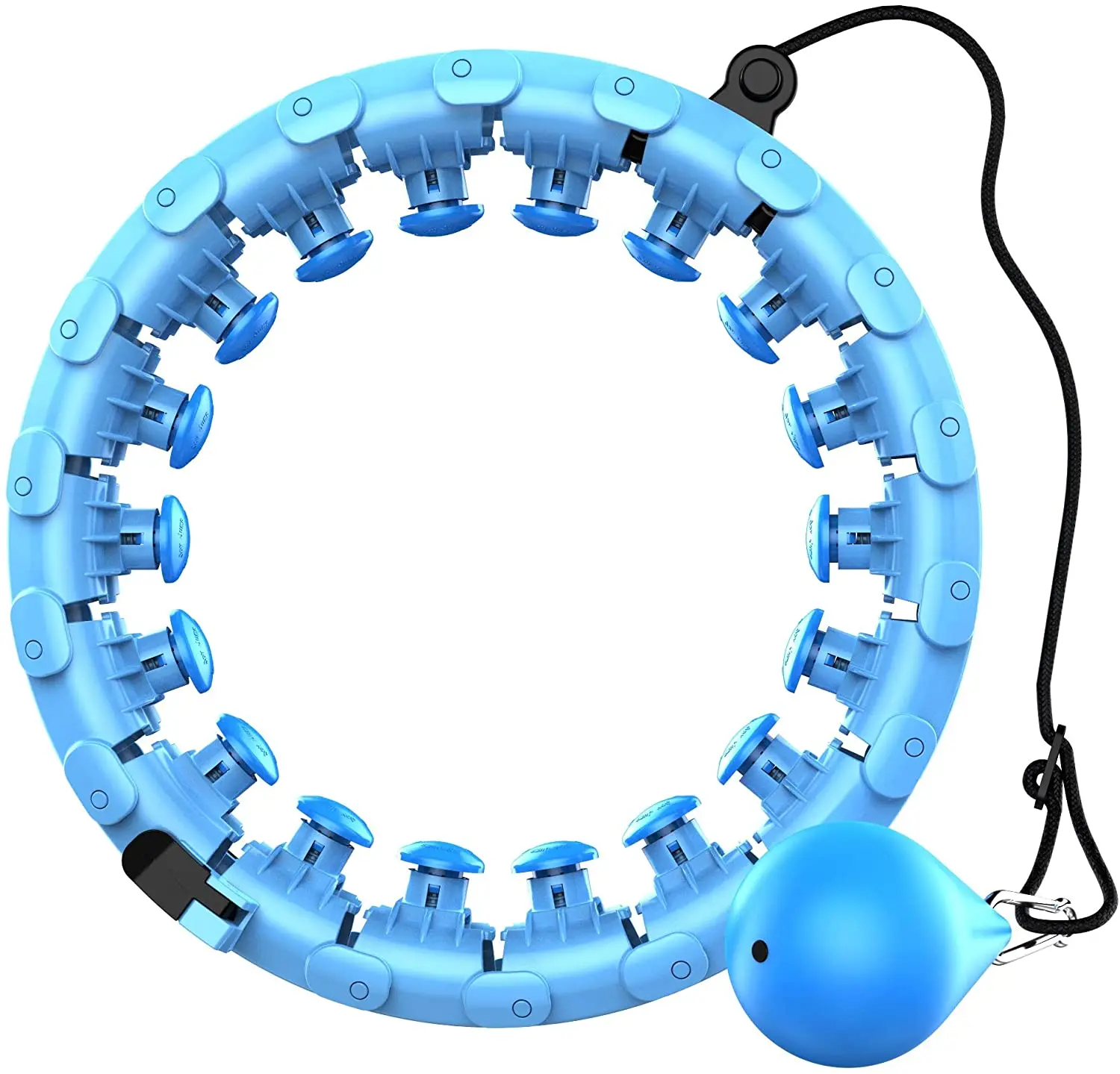 

Smart hu la Hoop Detachable Adjustable Size with 360 Degree Massage Function sports fitness, Blue, pink, purple