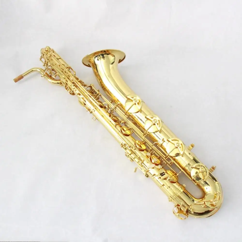 
High quality Professional Brass material Gold Lacquer Eb tone Baritone Saxophone  (62231162412)