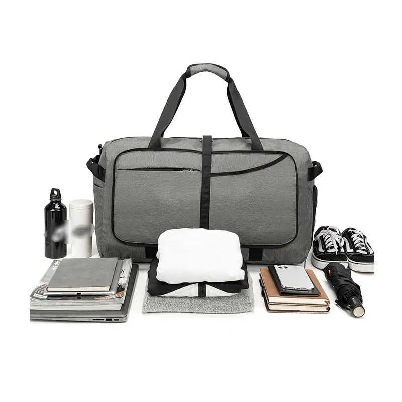 

2022 new multifunctional folding storage bag sports gym dry wet separation luggage travel bags