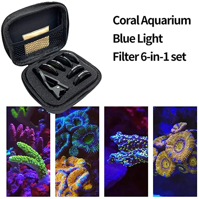 

l Smartphone Reef Coral Lens Filter Kits for Phone Reef Lenses 6 Lenses Kit