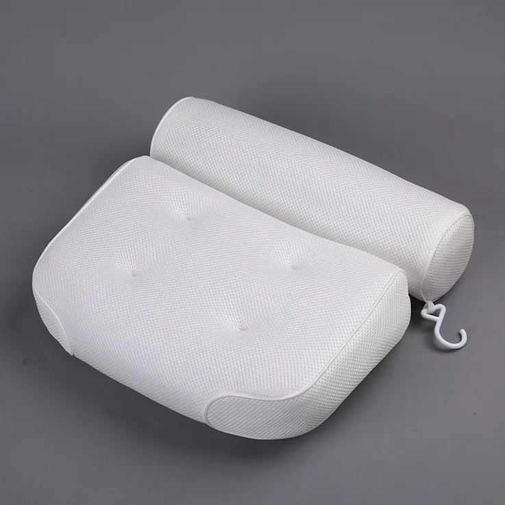 

Suction Cups SPA Bath Tub Pillow for Tub White Color 3D Bath Accessories