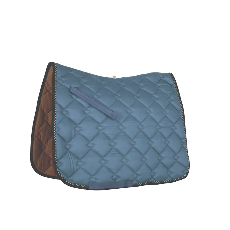 

High Wither Profile Saddle Pad Horse With Logo, White/brown/purple/lake blue/light blue