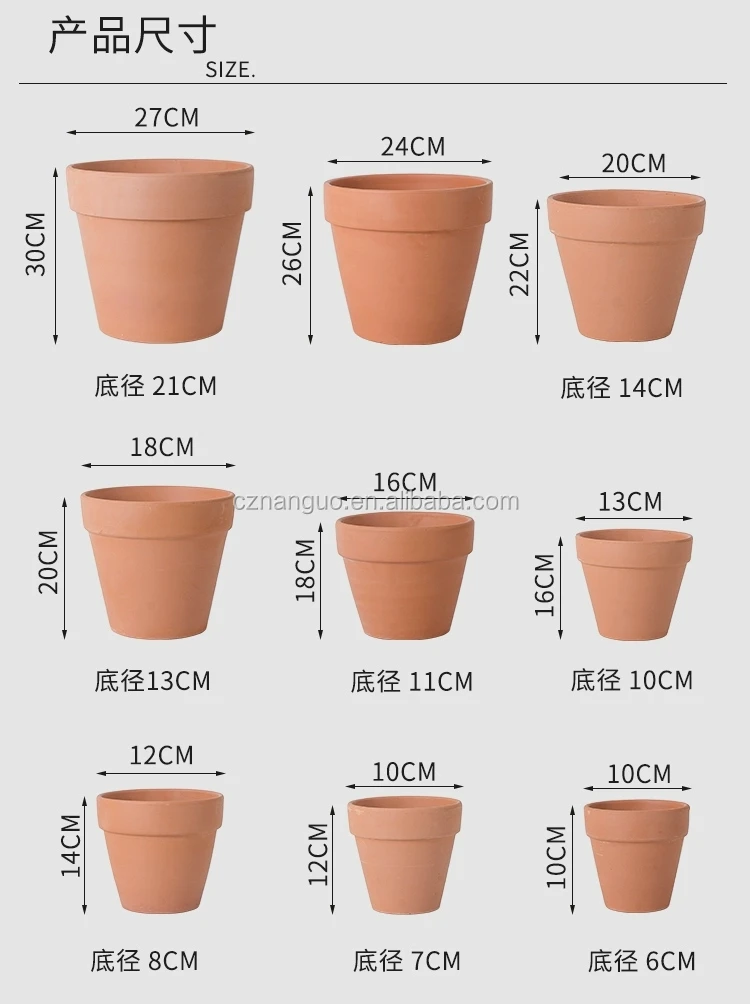 10 Pack Of Mini Terracotta Bulk Pots Not Coated Finishing Clay Pots