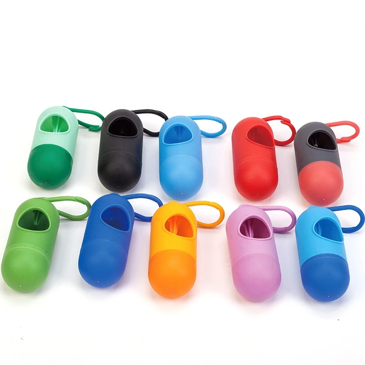 

Custom printed dog poop waste carrier bag dispenser in a box