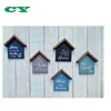 House Shaped Home Quote Handpainted Wood Home Sign