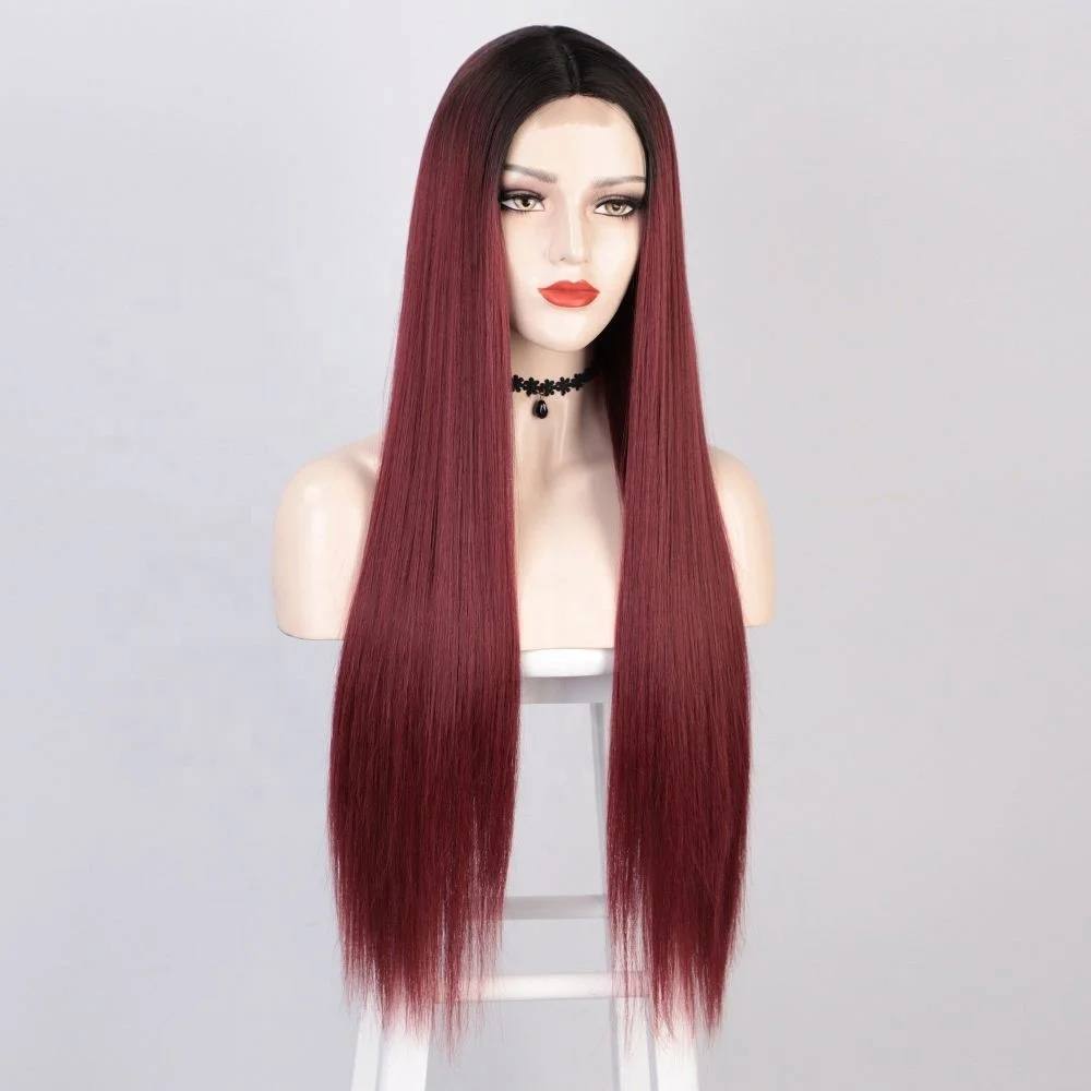 

Jhcentury Women's Wig Lace Front Long Straight Wigs High Temperature Silk Wigs For Euroamerican Ladies, Pics