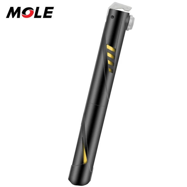 

Mole Mini Bike Pump With Gauge Bike Tire Inflator Fits Presta and Schrader, Customized color