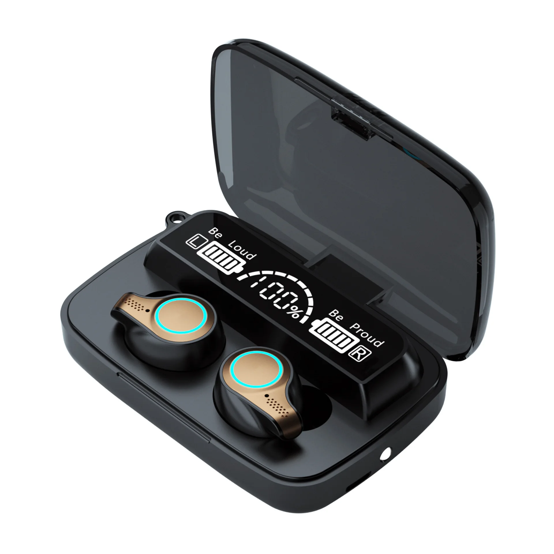 

2022 New M18 2000mah Charging Box Ear Wireless Earphones Headphone Led Display Portable Music Gaming In-ear Earphones