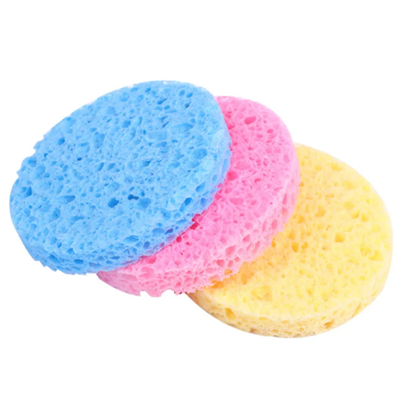 

Beauty Face Washing Sponge Microfiber Puff Makeup remove Cellulose Facial Cleaning PVA Seaweed Face Wash Sponge, Customized color