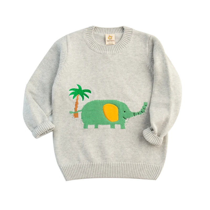 

FUNNY New Design  Sweater Autumn Winter Boy Knitted Pullover Medium Length