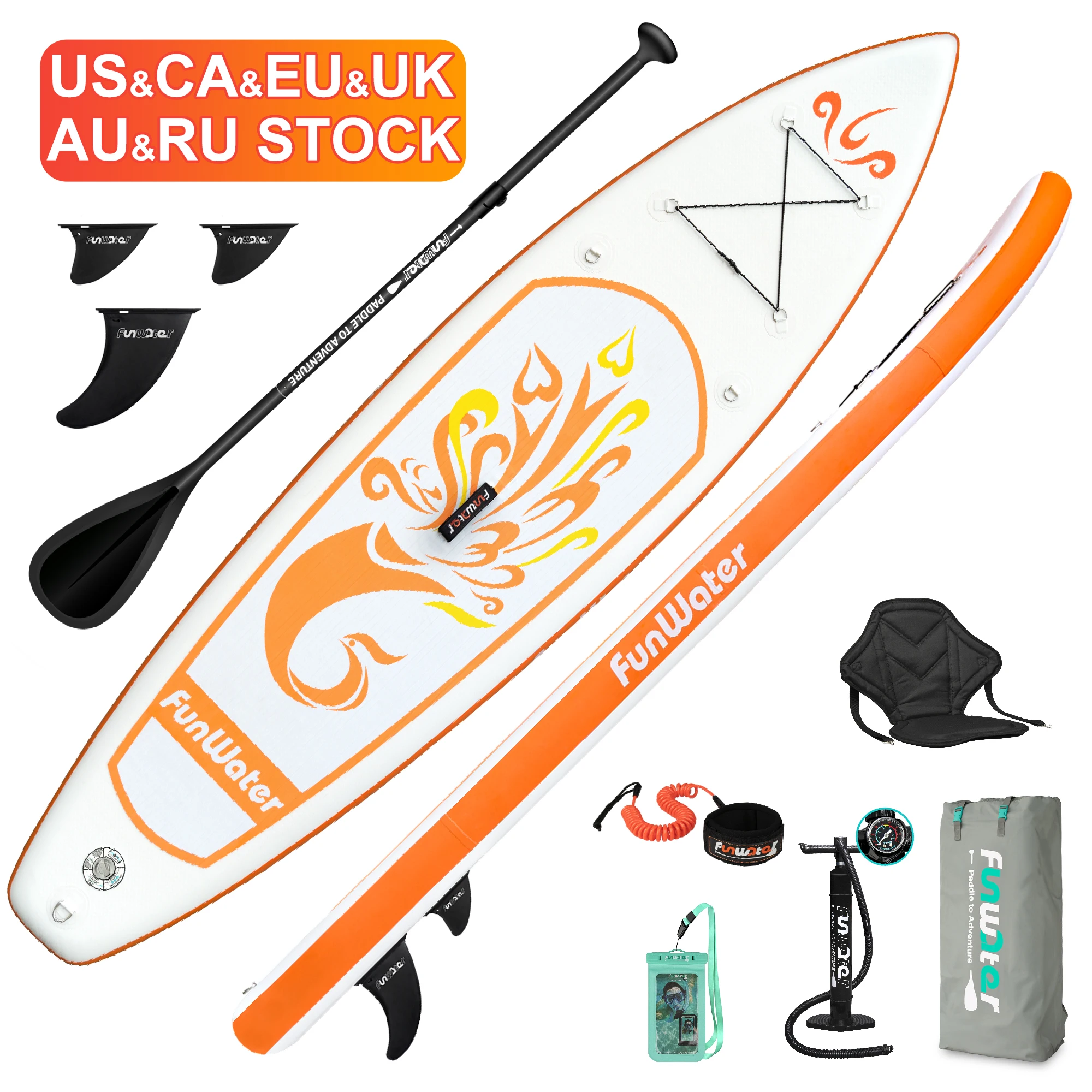 

FUNWATER Dropshipping OEM 10' Wholesale Cheap wakeboard board sup inflatable stand paddle board padel surf surfboard paddelboard