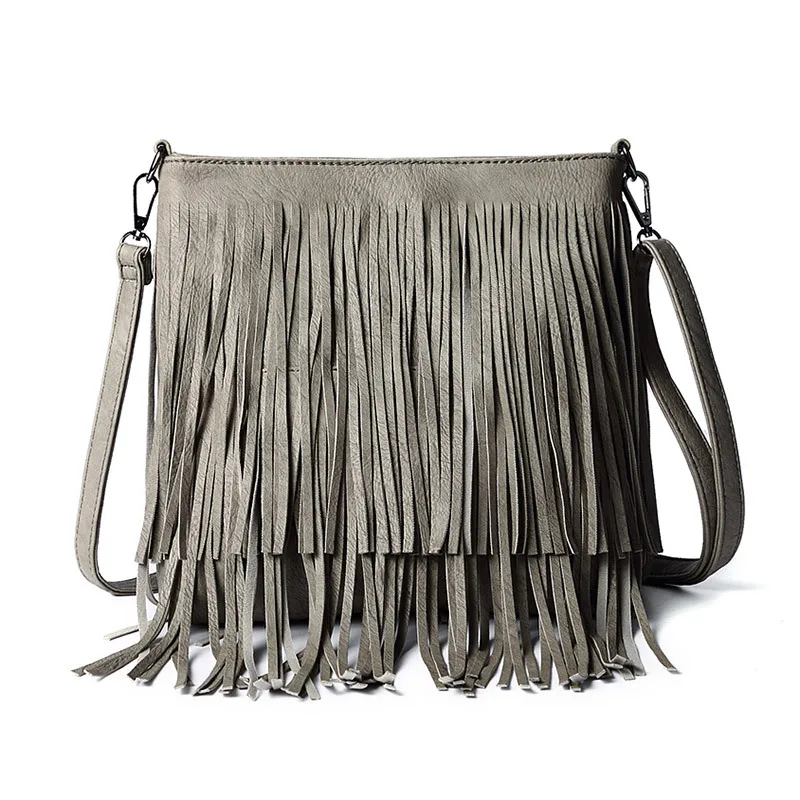 

2020 Hot Sale Suede Leather Women Handbag Hobo Sling Shoulder Fringe Bags Fashion Crossbody Messenger Tassel Bag