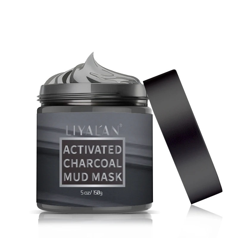 

LIYALAN Wholesale Korean Black Mask Peel Off Bamboo Charcoal Nose Blackhead Remove Facial Masks, Green tea