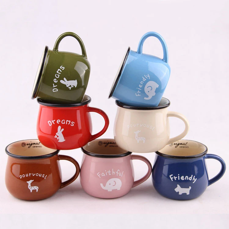 

Seaygift custom dishwasher safe high quality personalized ceramic cup sublimation customized logo blank coffee mug for wholesale, Black/pink/blue