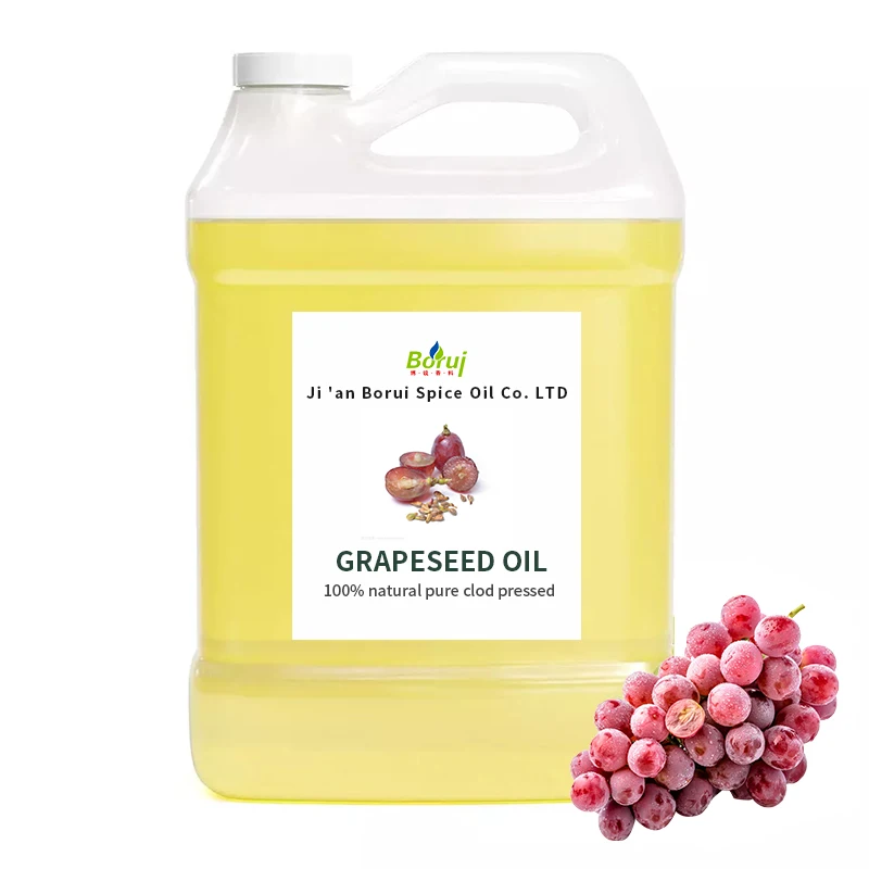 

Bulk Supply Cold Pressed Carrier Oil 100% Pure Natural Organic Grapeseed Skin Oil for Hair