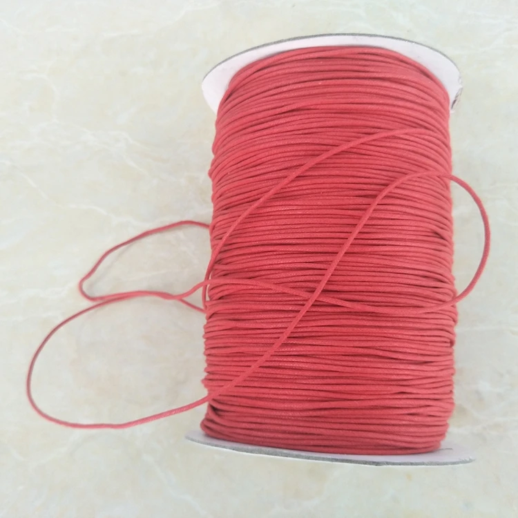 

1mm 2mm waxed cotton cord macrame cord cotton rope