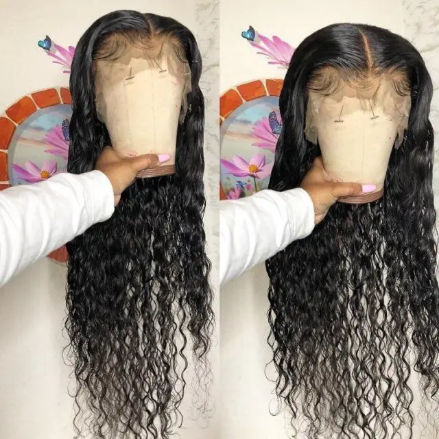 

Brazilian Remy Curly Human Hair Wig 150% Density Glueless Lace Front Human Hair Wig With Baby Hair Pre Plucked For Black Women