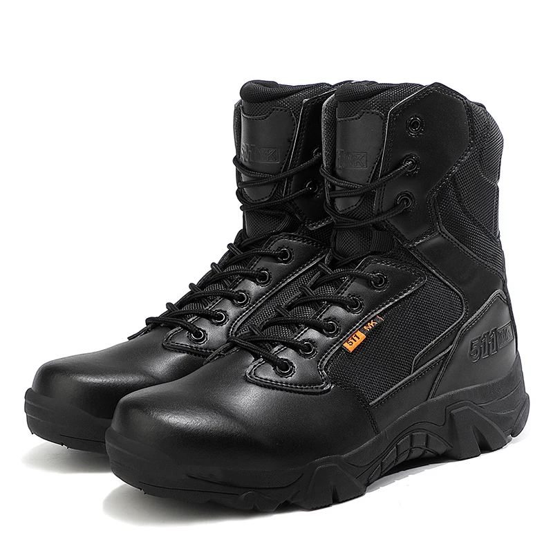 

2021 Men's Waterproof Genuine Leather Outdoor Shoes Work Trekking Hiking Desert Boots
