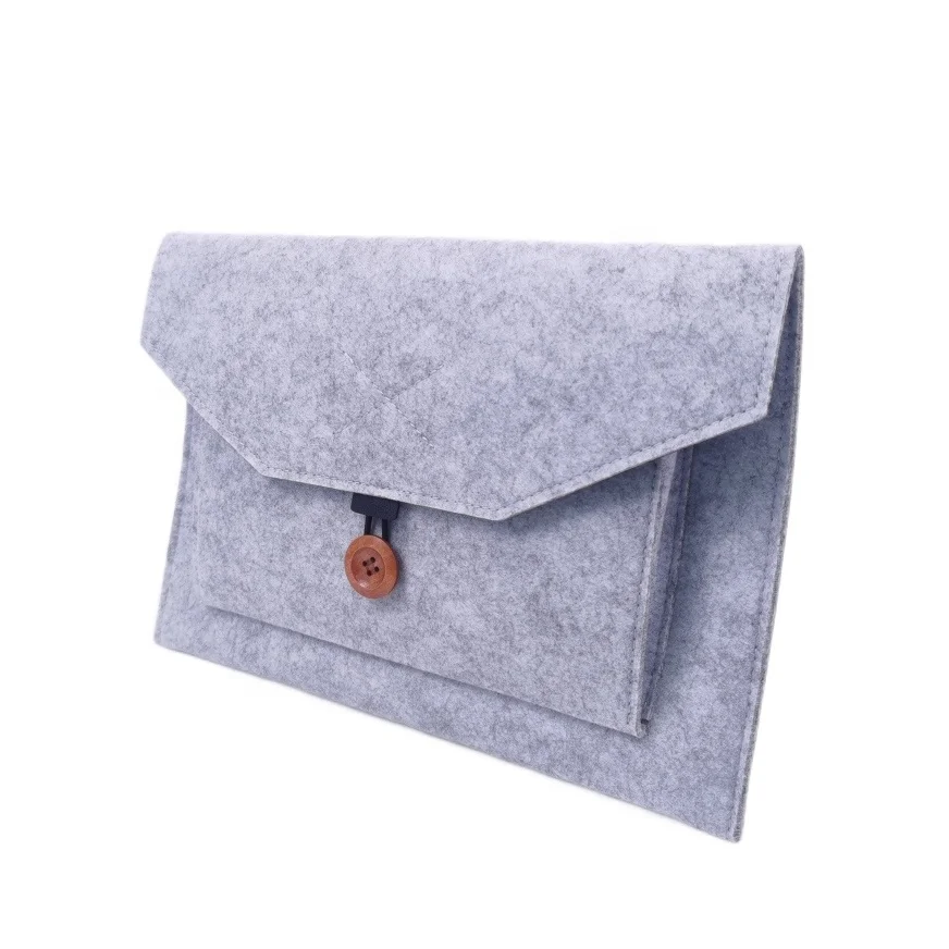 

Factory customized business notebook computer laptop bag felt bag laptop sleeve pouch with logo, Grey or customized
