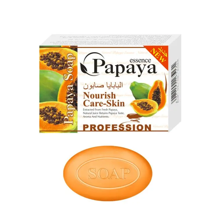 

ROUSHUN brand quality Papaya Whitening Natural french organic Soap, Yellow