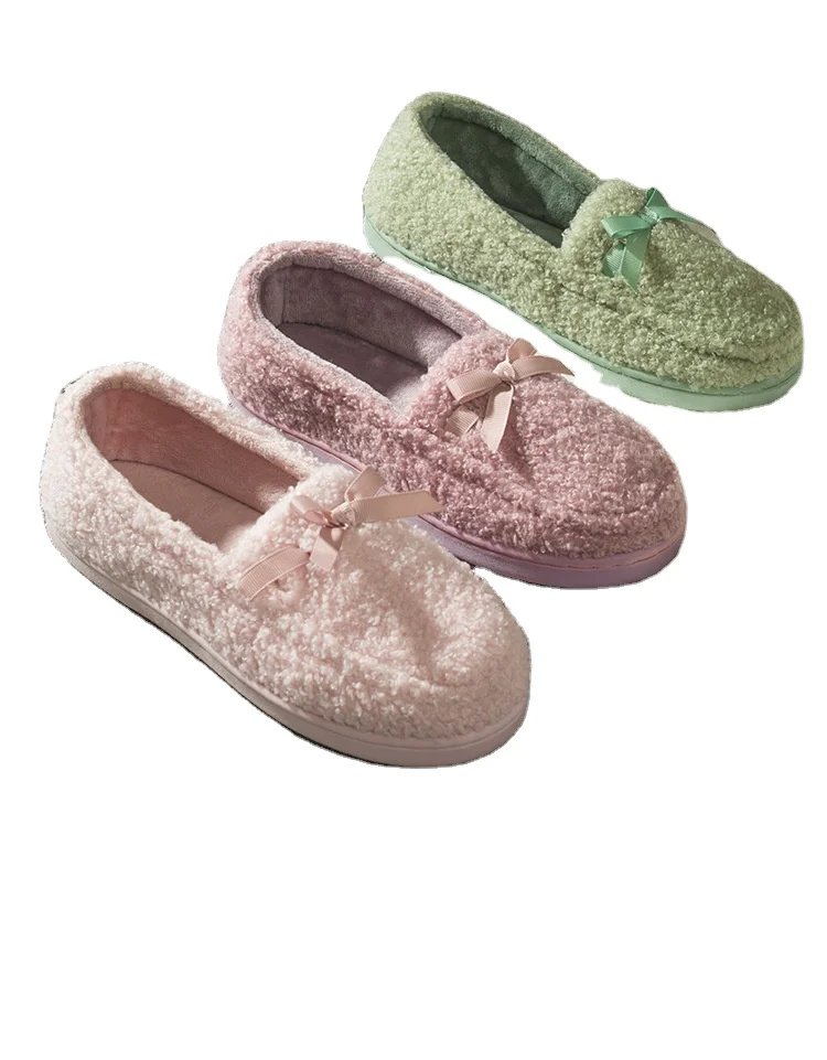

Home indoor plush bedroom fluffy house ladies winter women's room slippers wholesalers, 5 colors