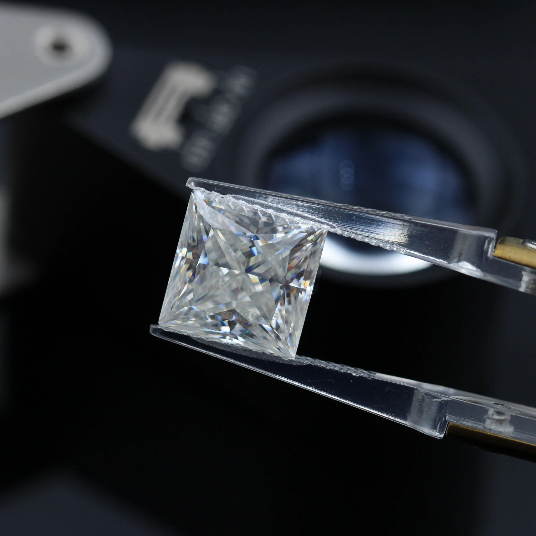

Wholesale Princess Cut Moissanite 2ct/2.5ct/3ct DEF Color White VVS With GRA Certificate Loose Moissanite Diamond, Attractive