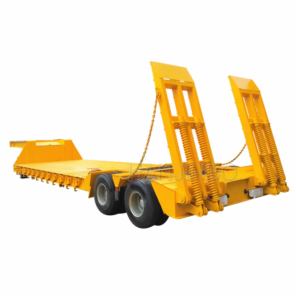

Lowboy 3 Axle 4axle 90Ton hydraulic lowbed low bed trailer tractor trailer for sale