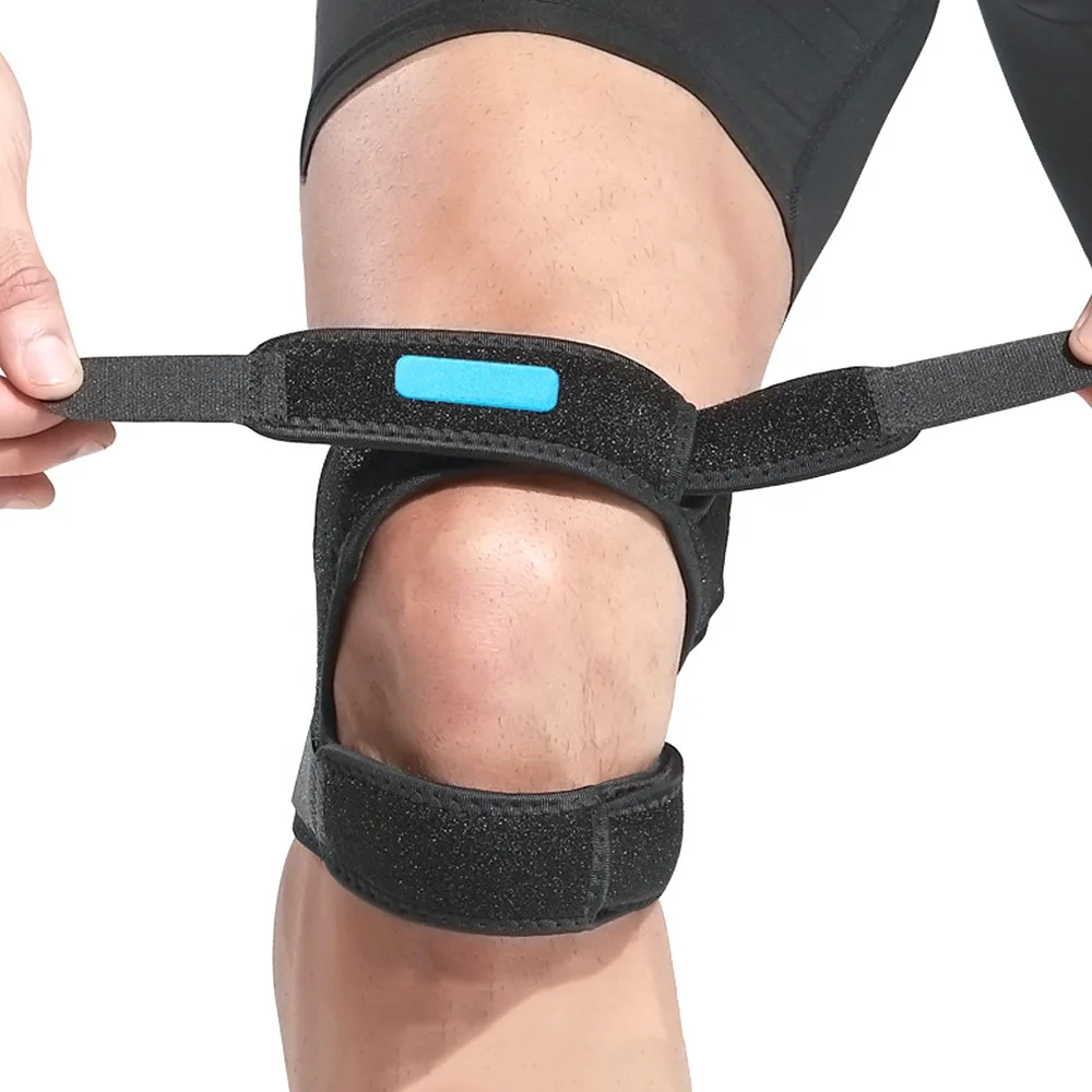

Double strap Knee Support Patella Tendon Brace Stabilizer Relieve Pain Sports Knee Protective belt