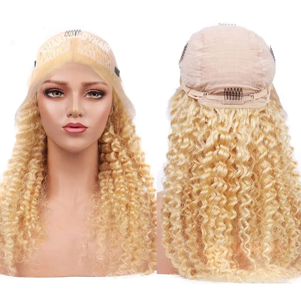 

Lace Front Wig Human hair wigs Deep Wave 13x4 Lace Frontal wigs 613 Honey Blonde For Women Pre Plucked Brazilian Remy