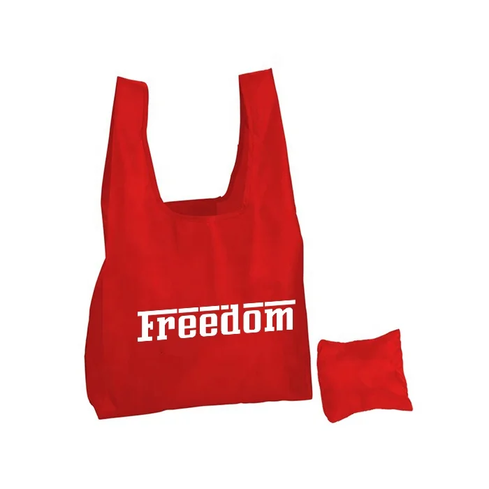 

Heavy Duty Nylon Foldable Reusable Grocery Shopping Tote Bag, Customized color