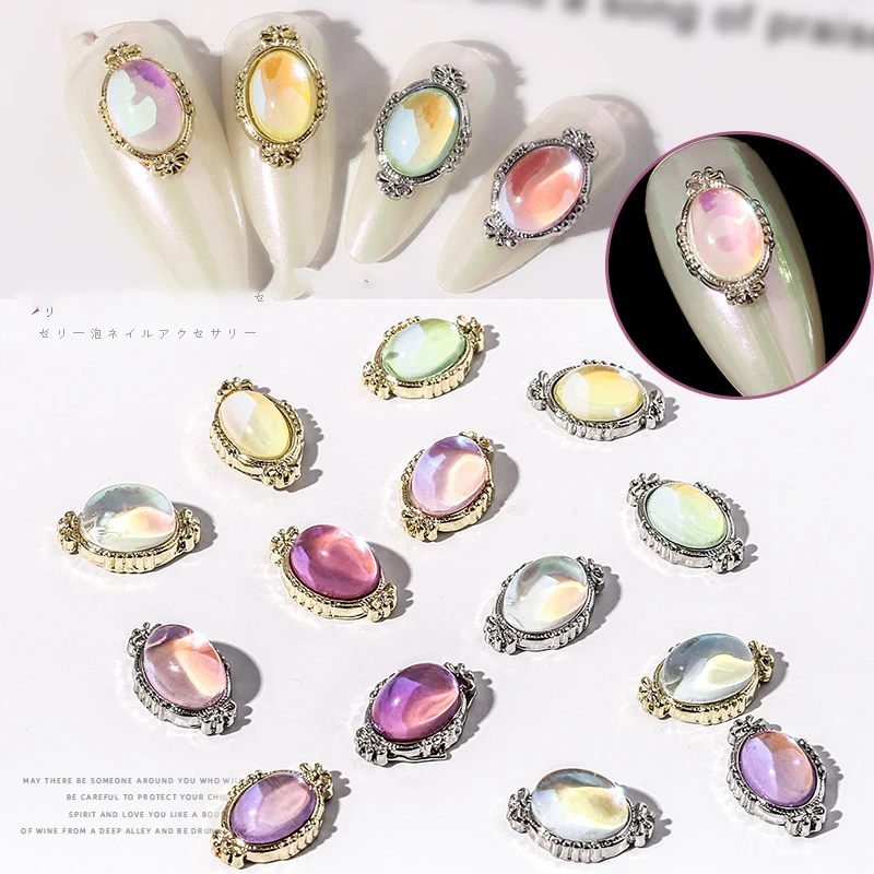 

Paso Sico Brand New Lovely Bubble Smooth Stone Alloy Nail Art Rhinestone for Christmas Nail Decorative Diamond