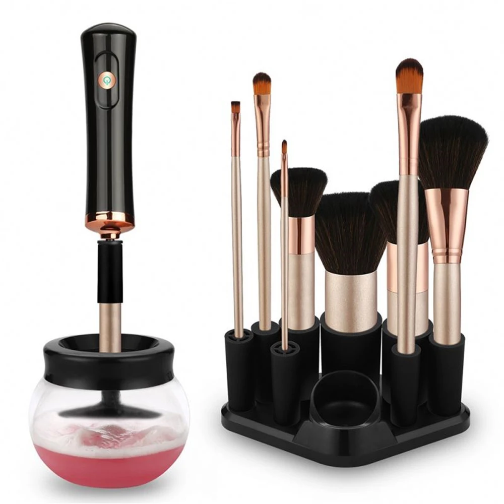 

2020 New Automatic Makeup Brush Cleaner Electronic Brush Washing Tool, Black, red, white or customized colors