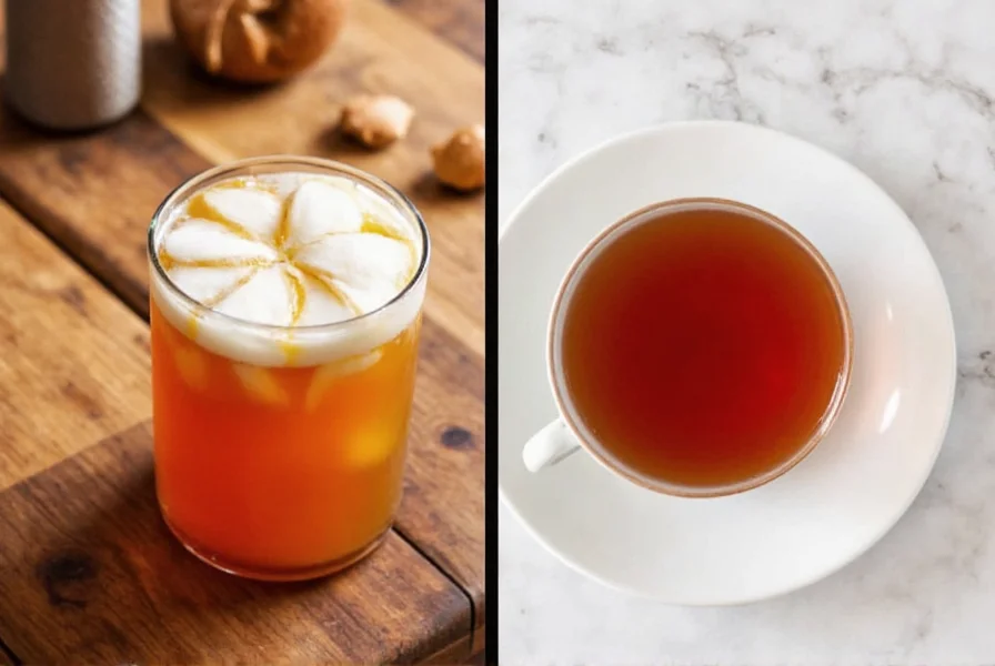 Various ginger tea preparation methods including fresh ginger slices and tea bags